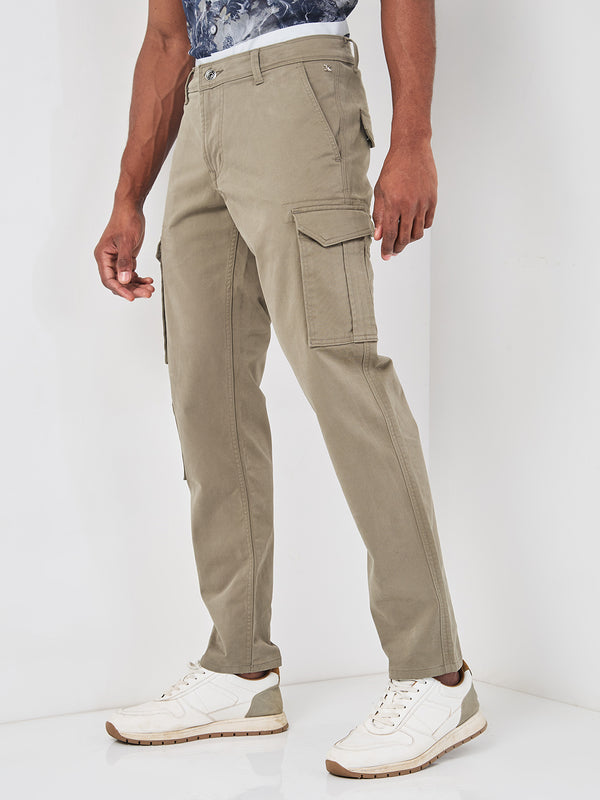 Killer Men Khaki Solid Cargo