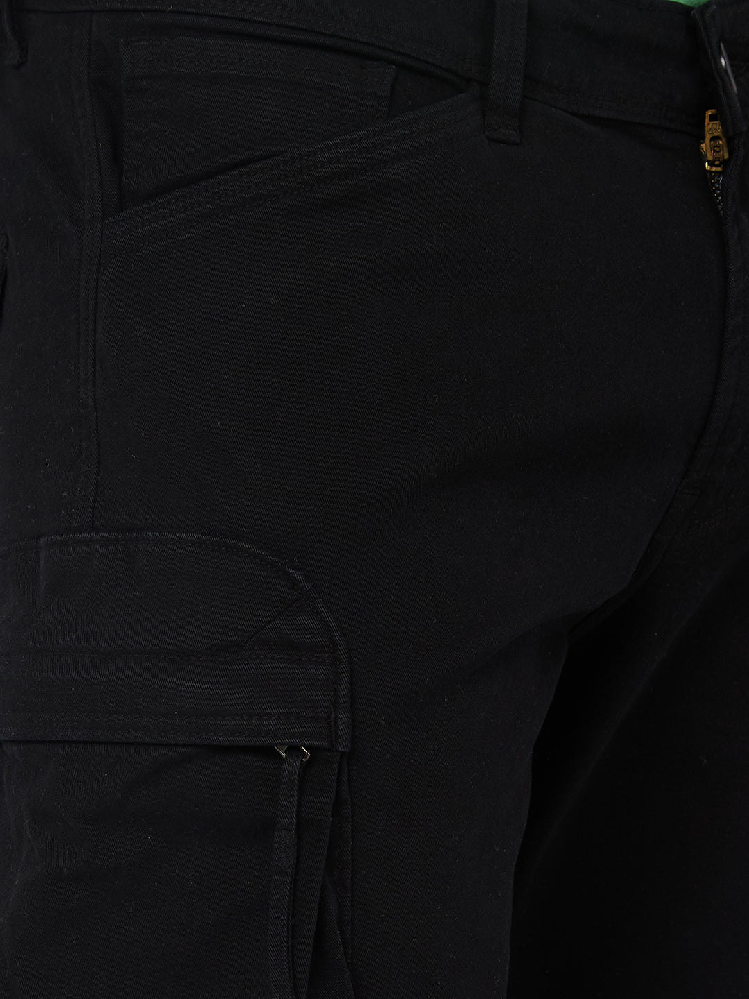 Killer Men Black Solid Cargo