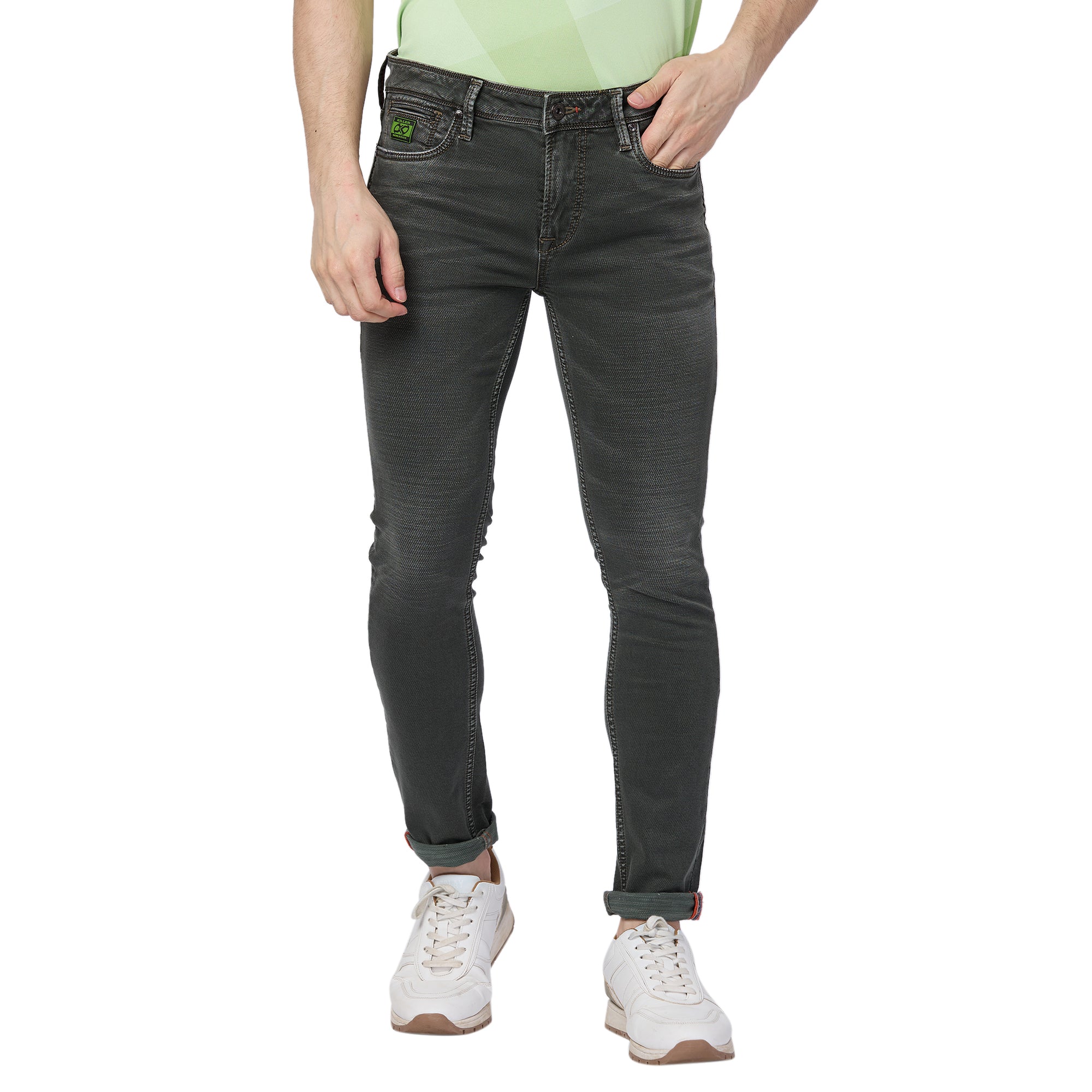 Killer Men Olive Slim Fit Jeans