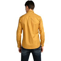 Killer Men Mustard Solid Slim Fit Shirts