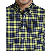 Killer Men Green Checks Slim Fit Shirts