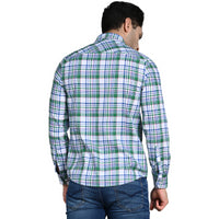 Killer Men Green Checks Slim Fit Shirts