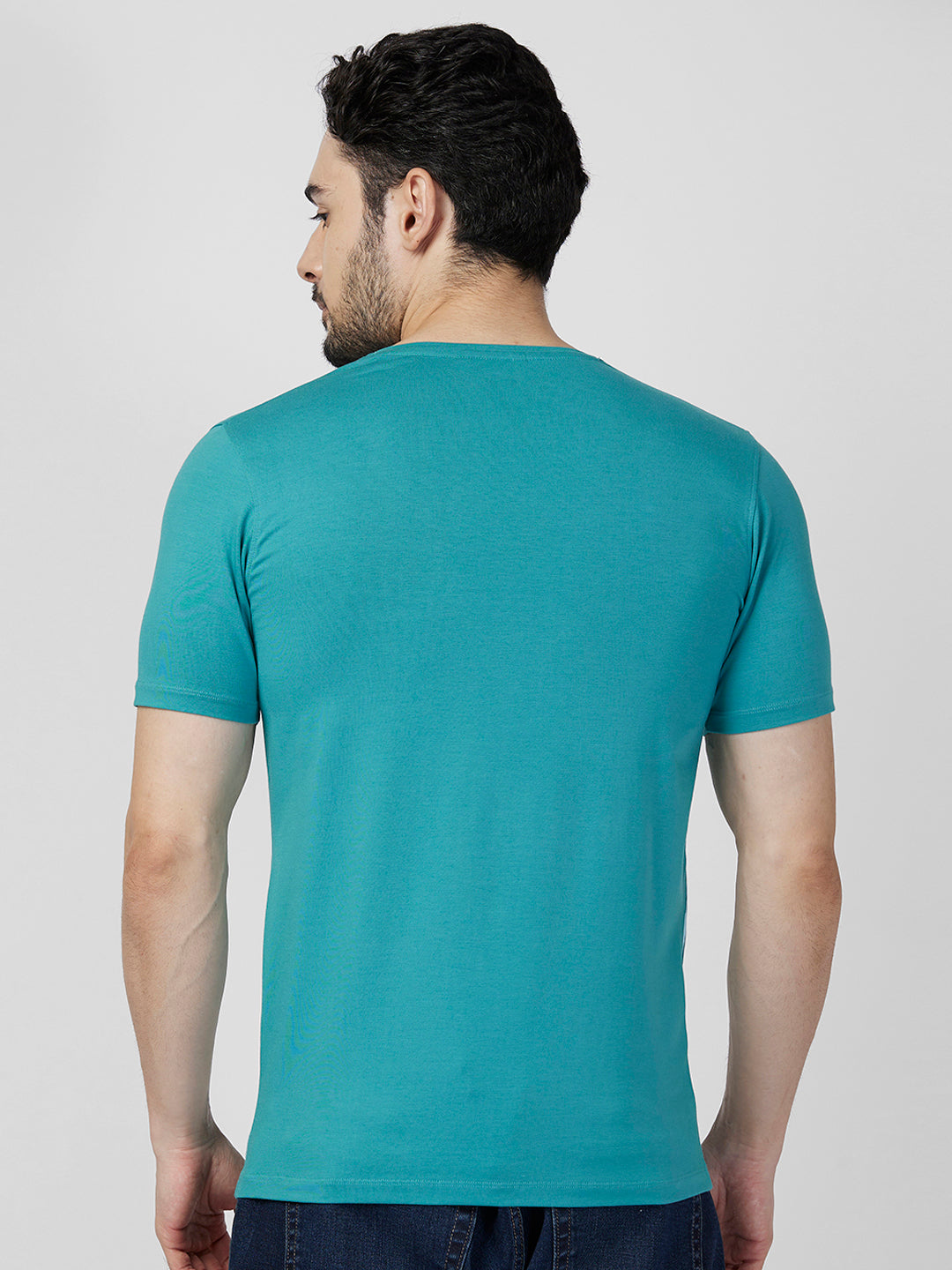 Killer Men Blue Printed Slim Fit T-Shirts