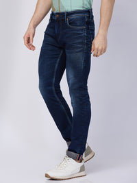 Killer Men Dark Blue Solid Slim Fit Jeans