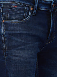 Killer Men Dark Blue Solid Slim Fit Jeans