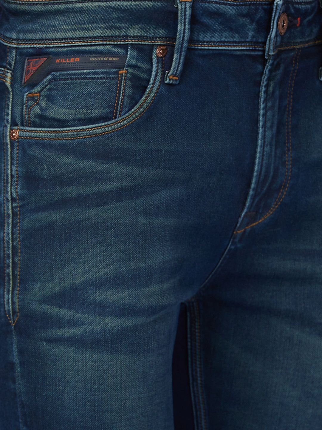 Killer Men Blue Solid Slim Fit Jeans