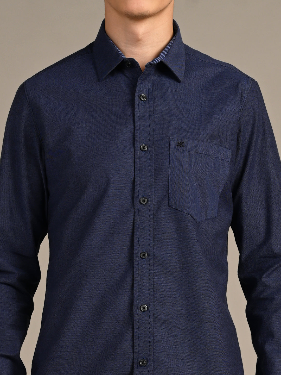 Killer Men Grey Solid Slim Fit Shirts