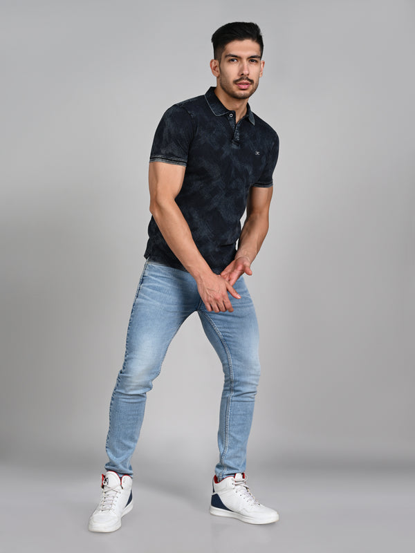 Killer Men Black Printed Slim Fit T-Shirt
