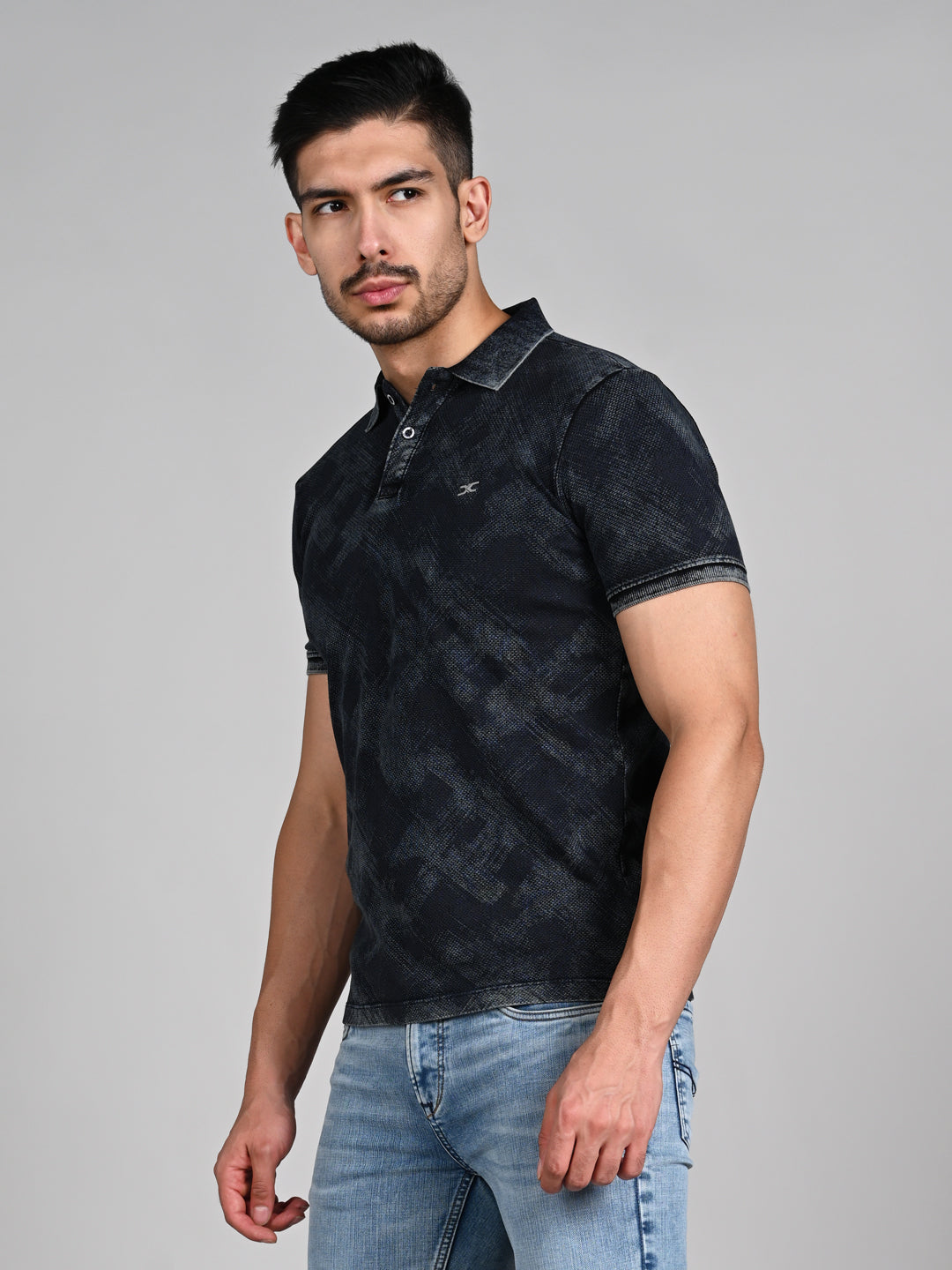 Killer Men Black Printed Slim Fit T-Shirt