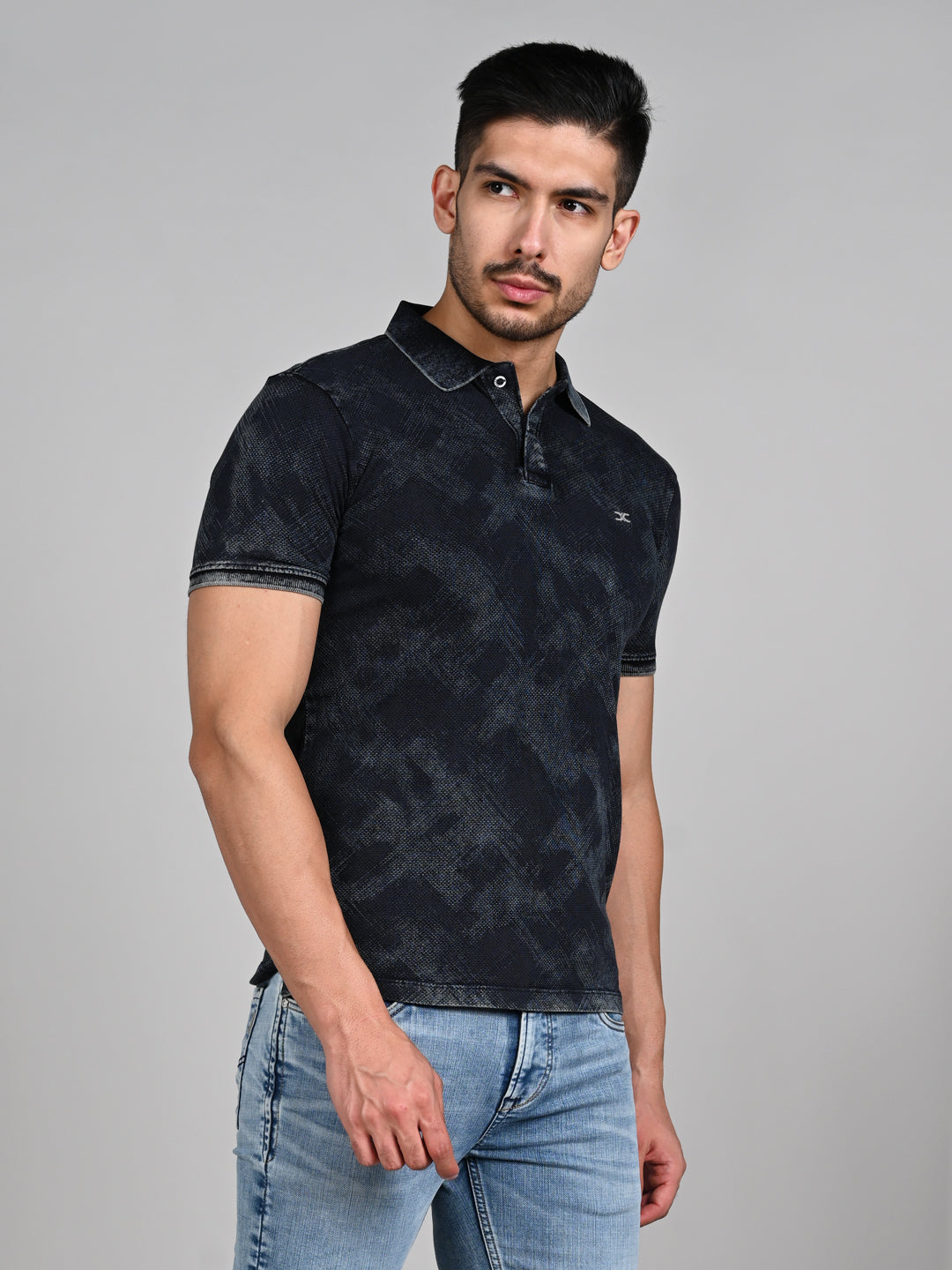 Killer Men Black Printed Slim Fit T-Shirt