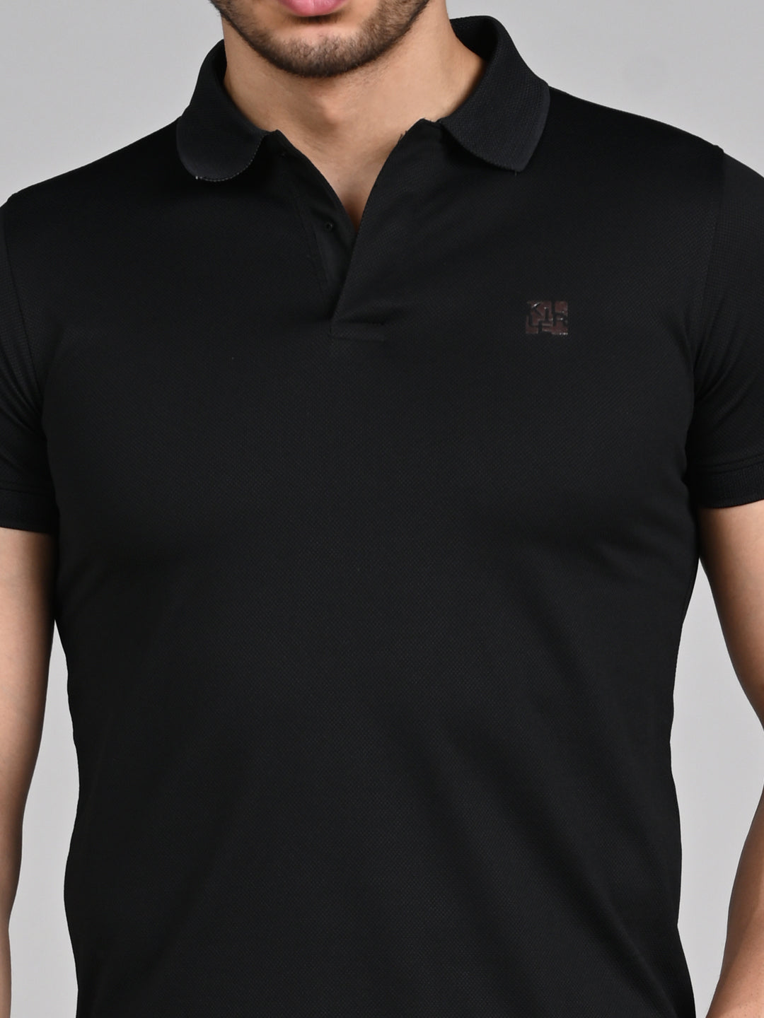 Killer Men Black Solid Slim Fit T-Shirts