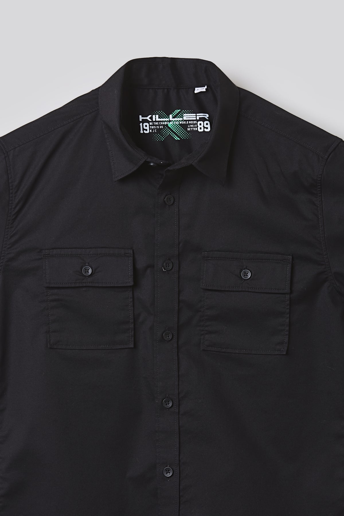 Junior Killer Black Slim Fit Shirts