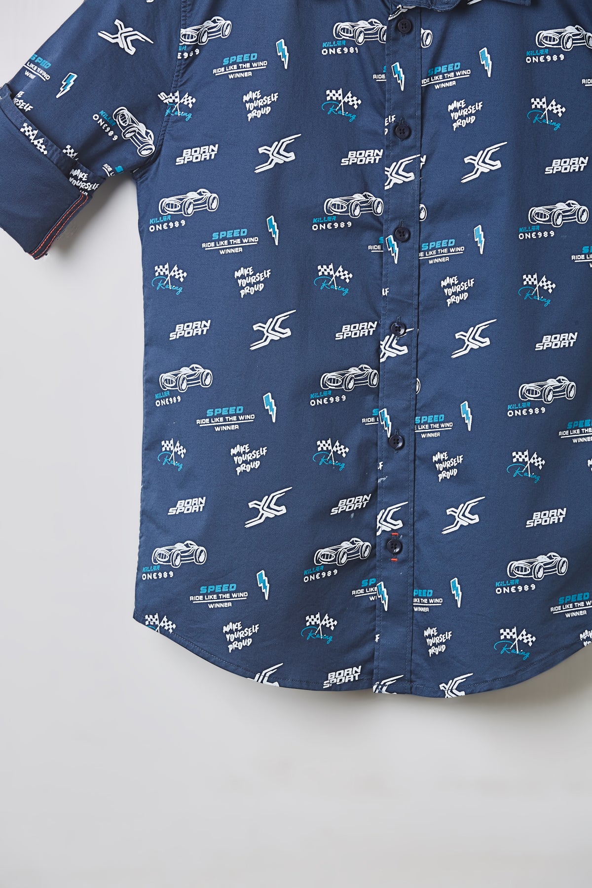 Junior Killer Blue Slim Fit Shirts