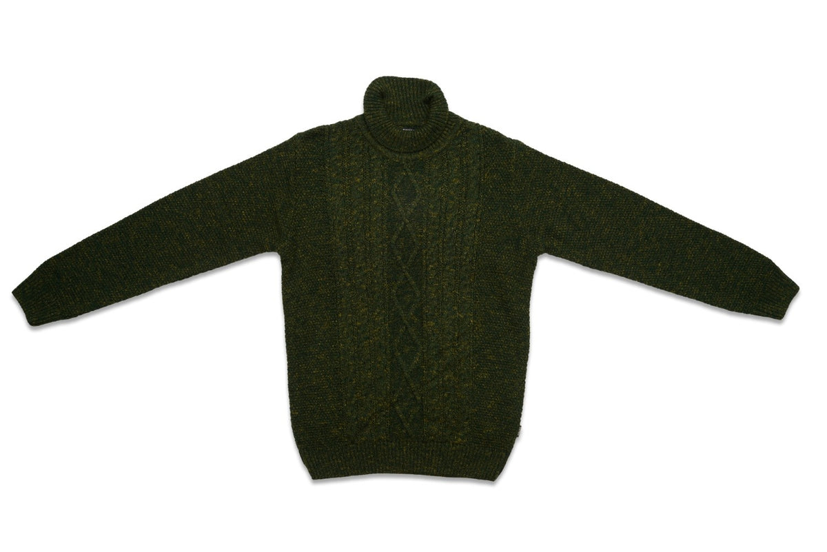Junior Killer Dark Green High Neck Sweaters