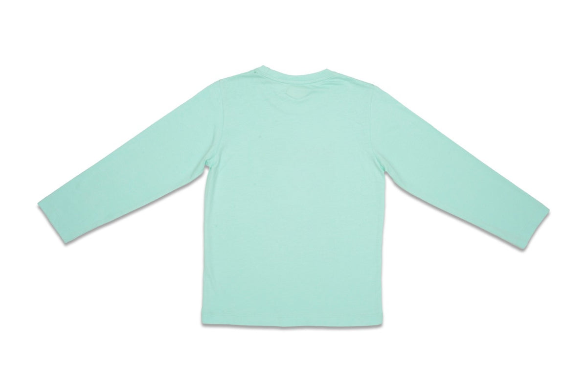 Junior Killer Mint Green Full Sleeve Printed T-Shirts