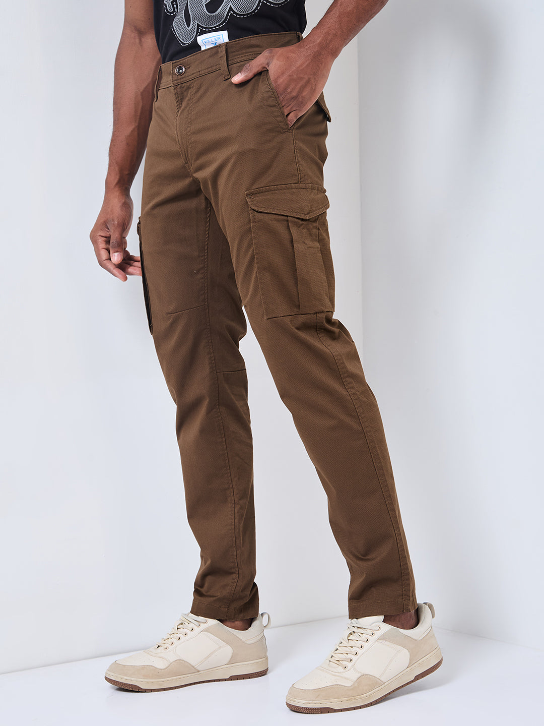 Killer Men Brown Solid Cargo