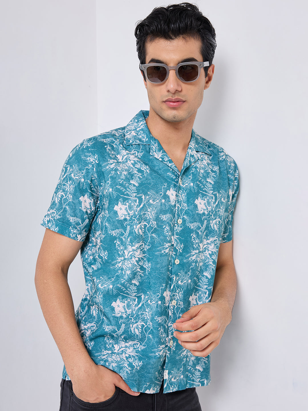 Killer Men Printed Half Sleeve Regular Fit Shirts