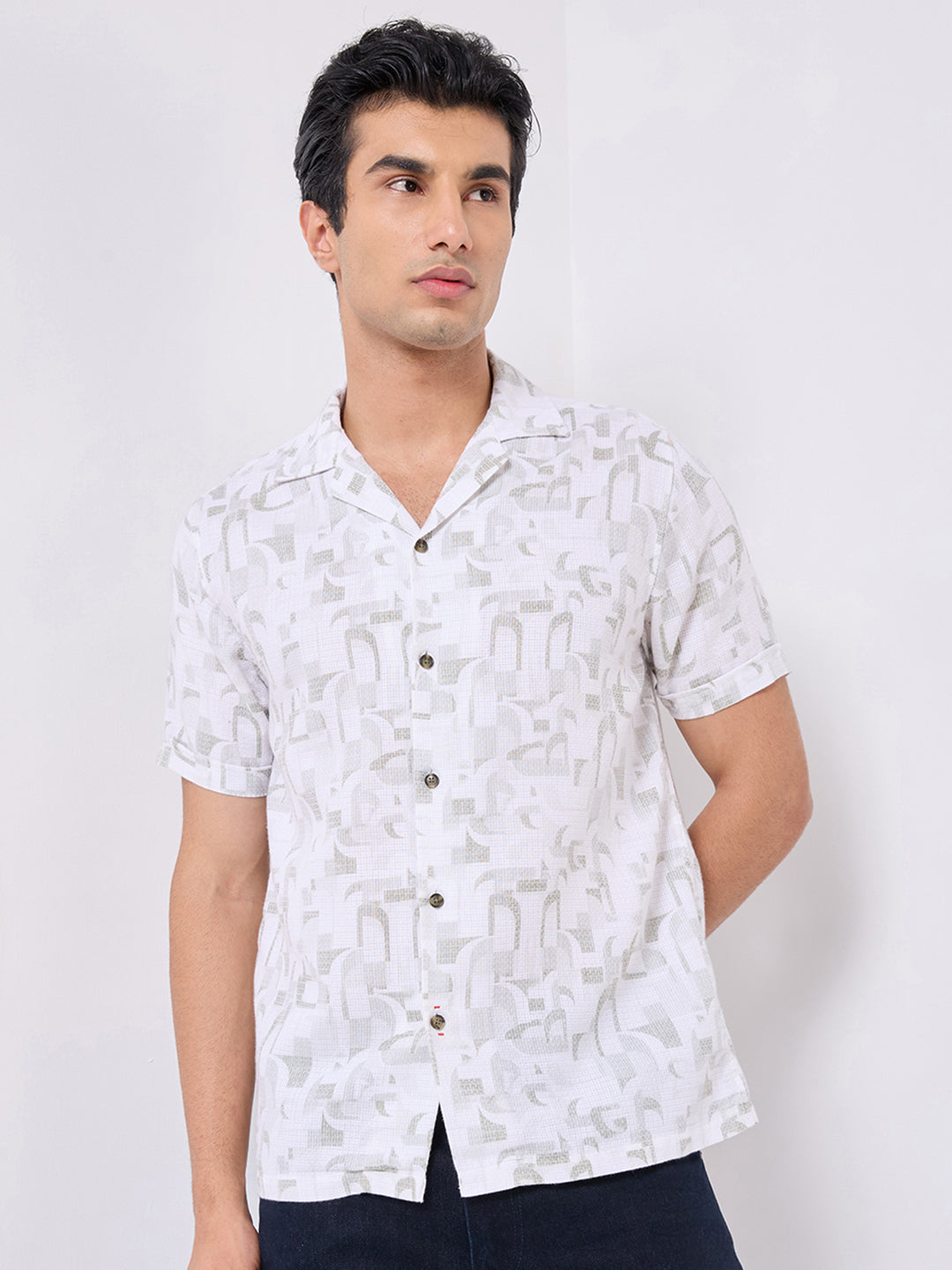 Killer Men Printed Half Sleeve Regular Fit Shirts
