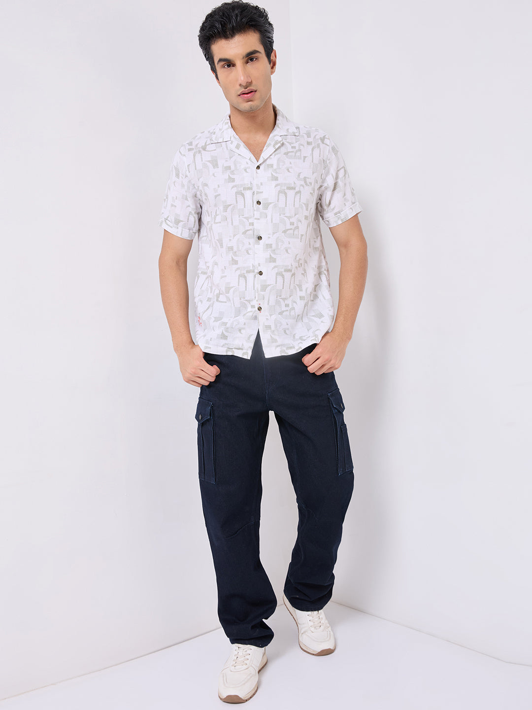 Killer Men Printed Half Sleeve Regular Fit Shirts