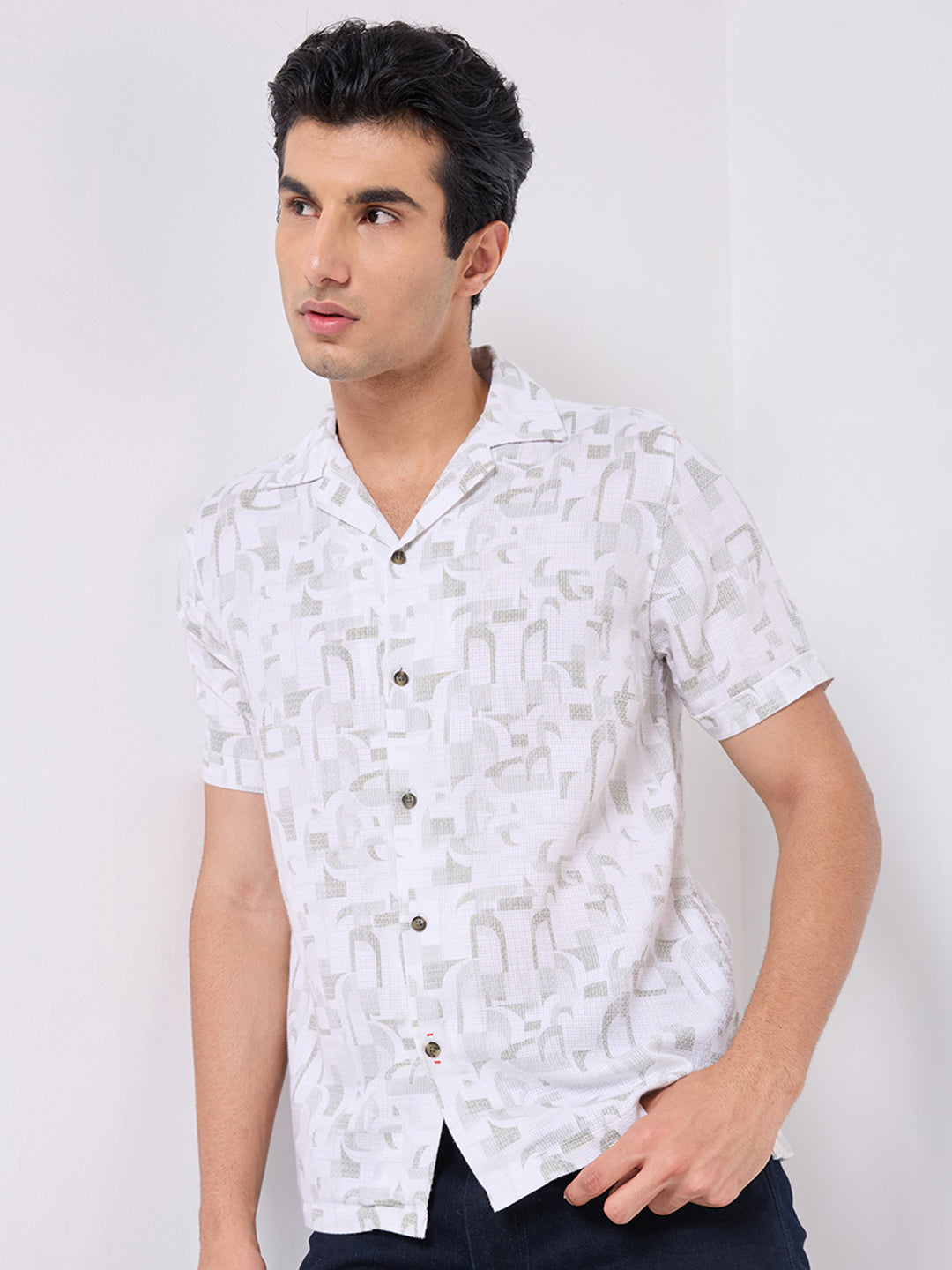 Killer Men Printed Half Sleeve Regular Fit Shirts