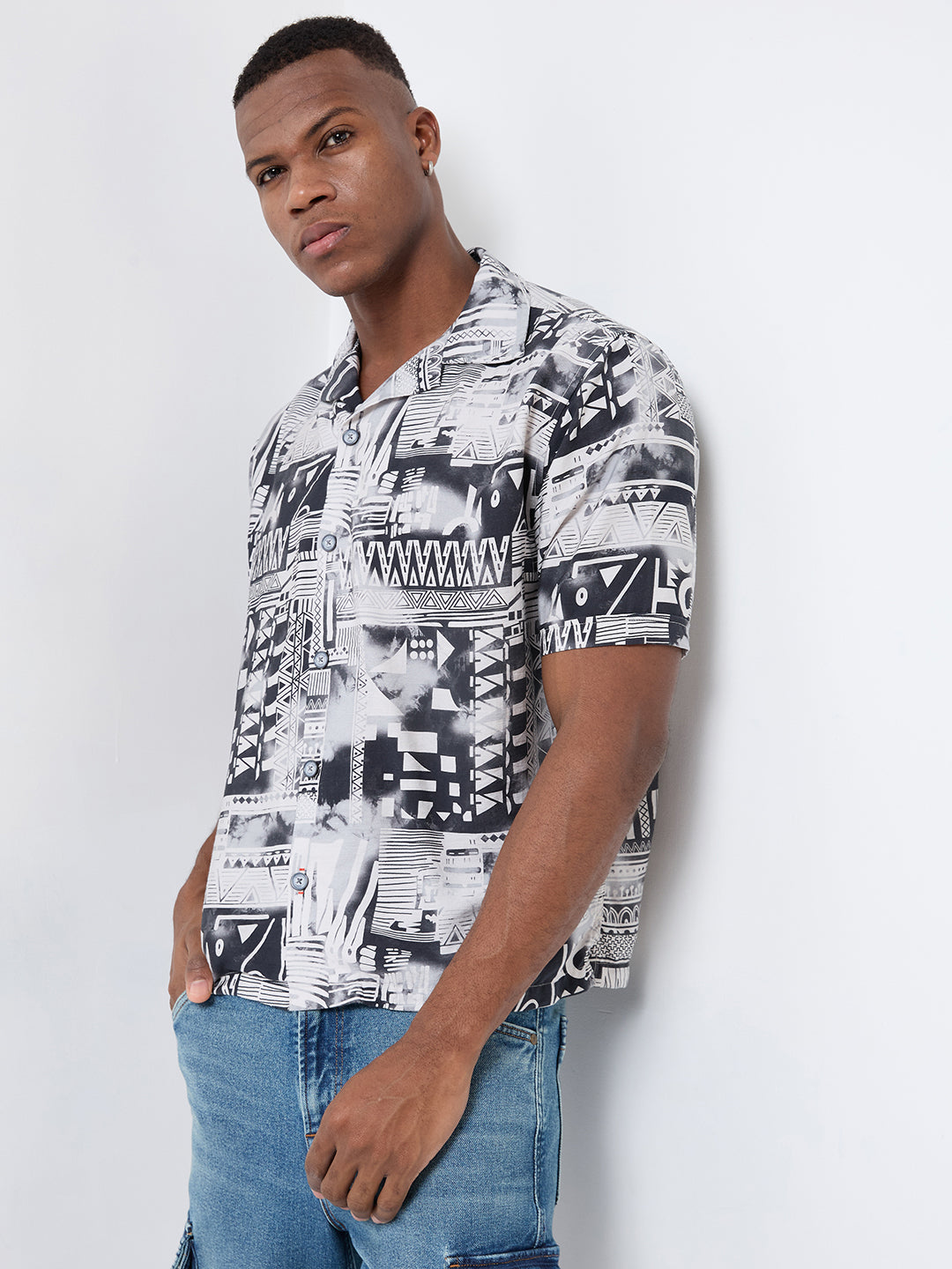 Killer Men Printed Half Sleeve Regular Fit Shirts