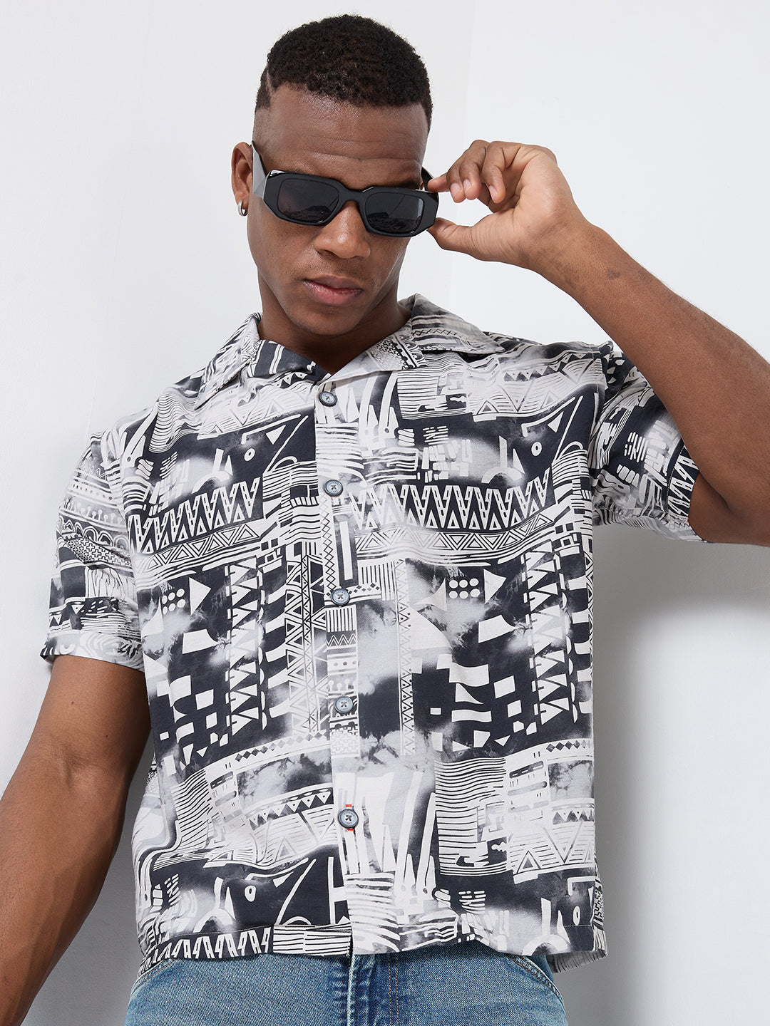 Killer Men Printed Half Sleeve Regular Fit Shirts