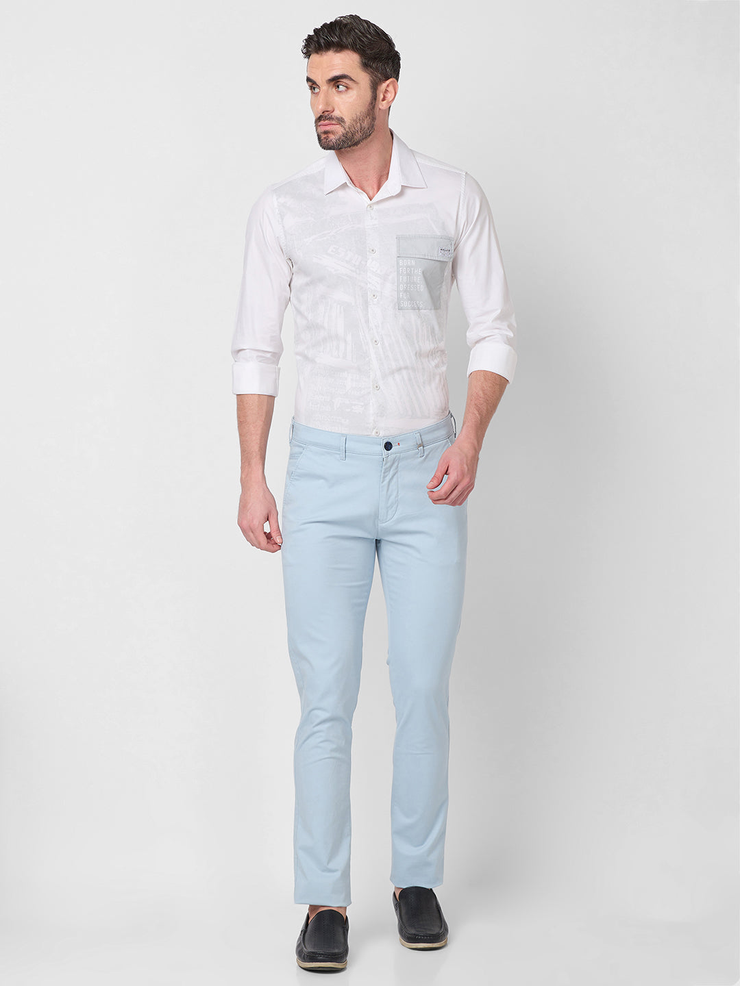 Killer Men Light Blue Slim Fit Trousers