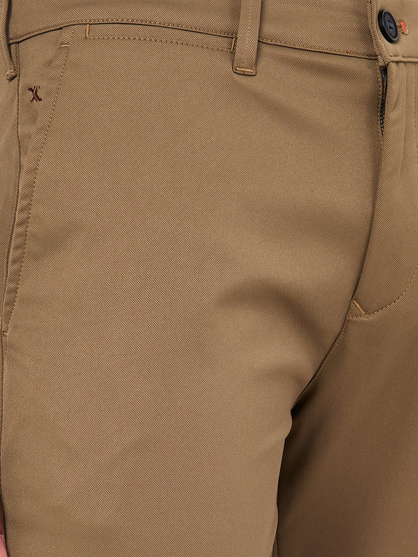 Killer Men Dark Khaki Ankle Fit Trousers
