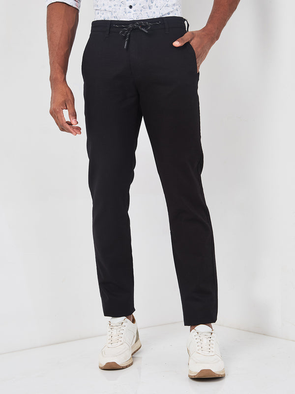 Killer Men Balck Slim Fit Trousers