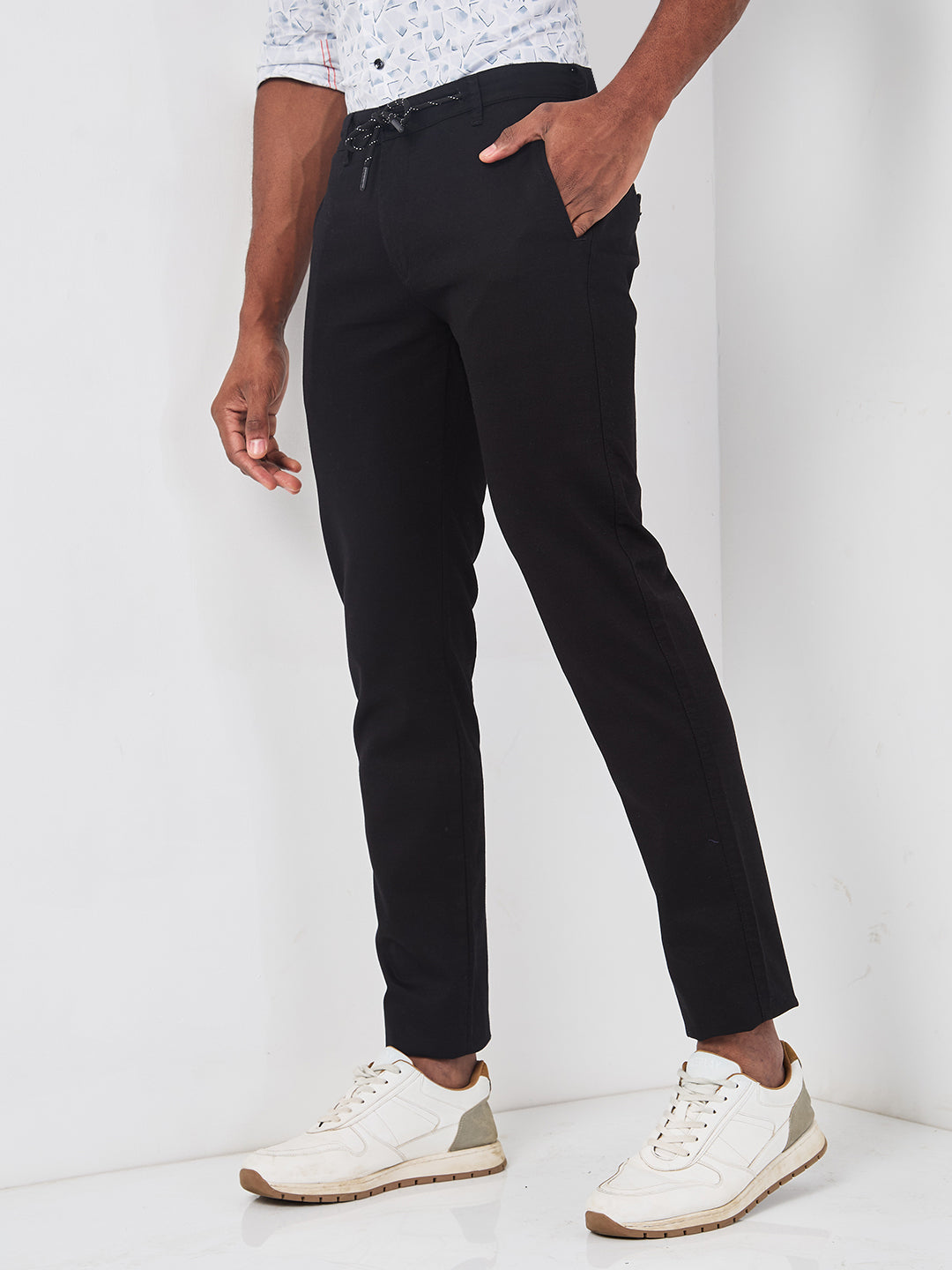 Killer Men Balck Slim Fit Trousers