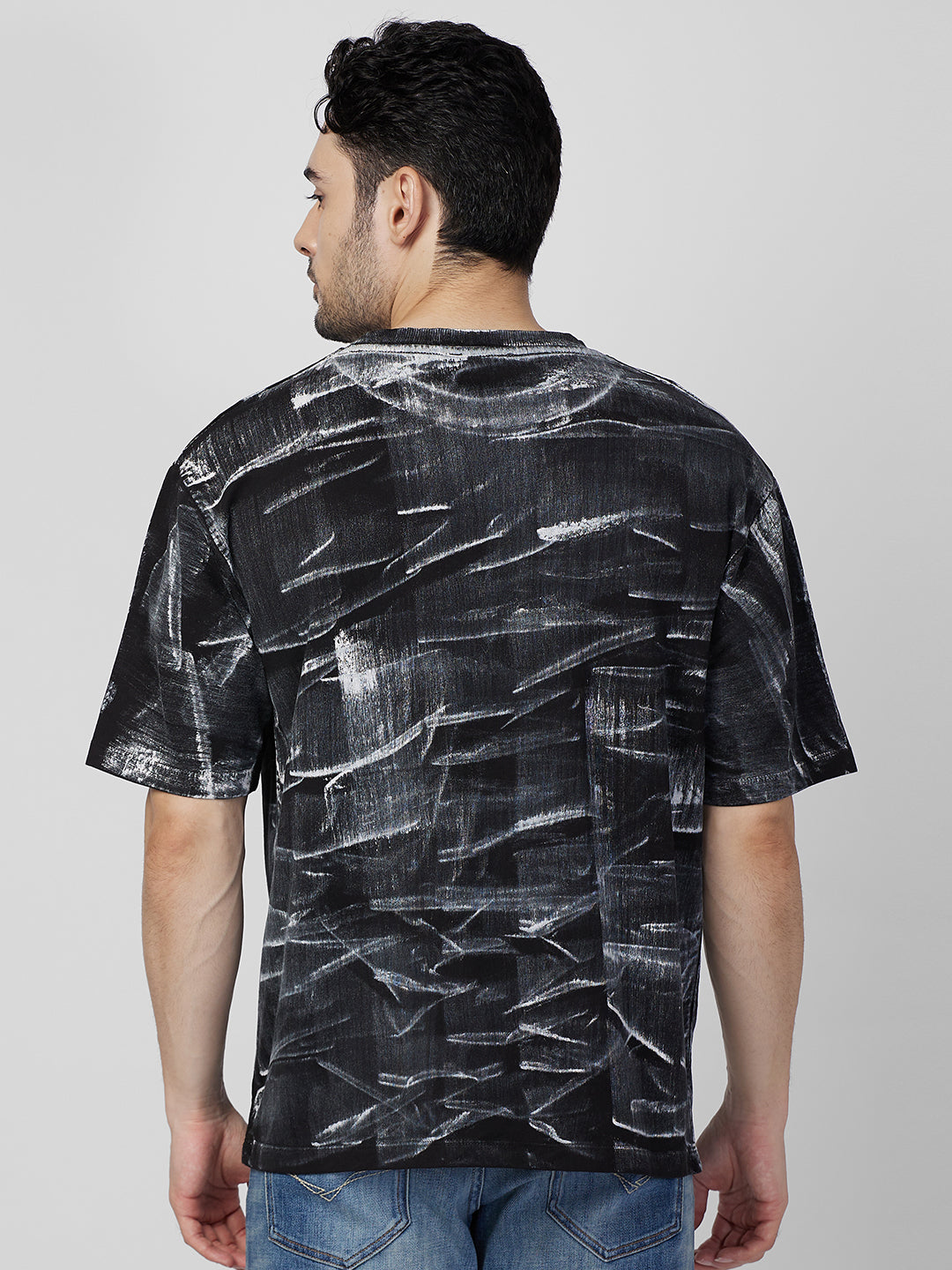 Killer Men Black Printed Slim Fit T-Shirt
