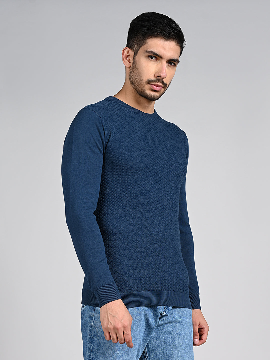 Killer Men Blue Flat Knits
