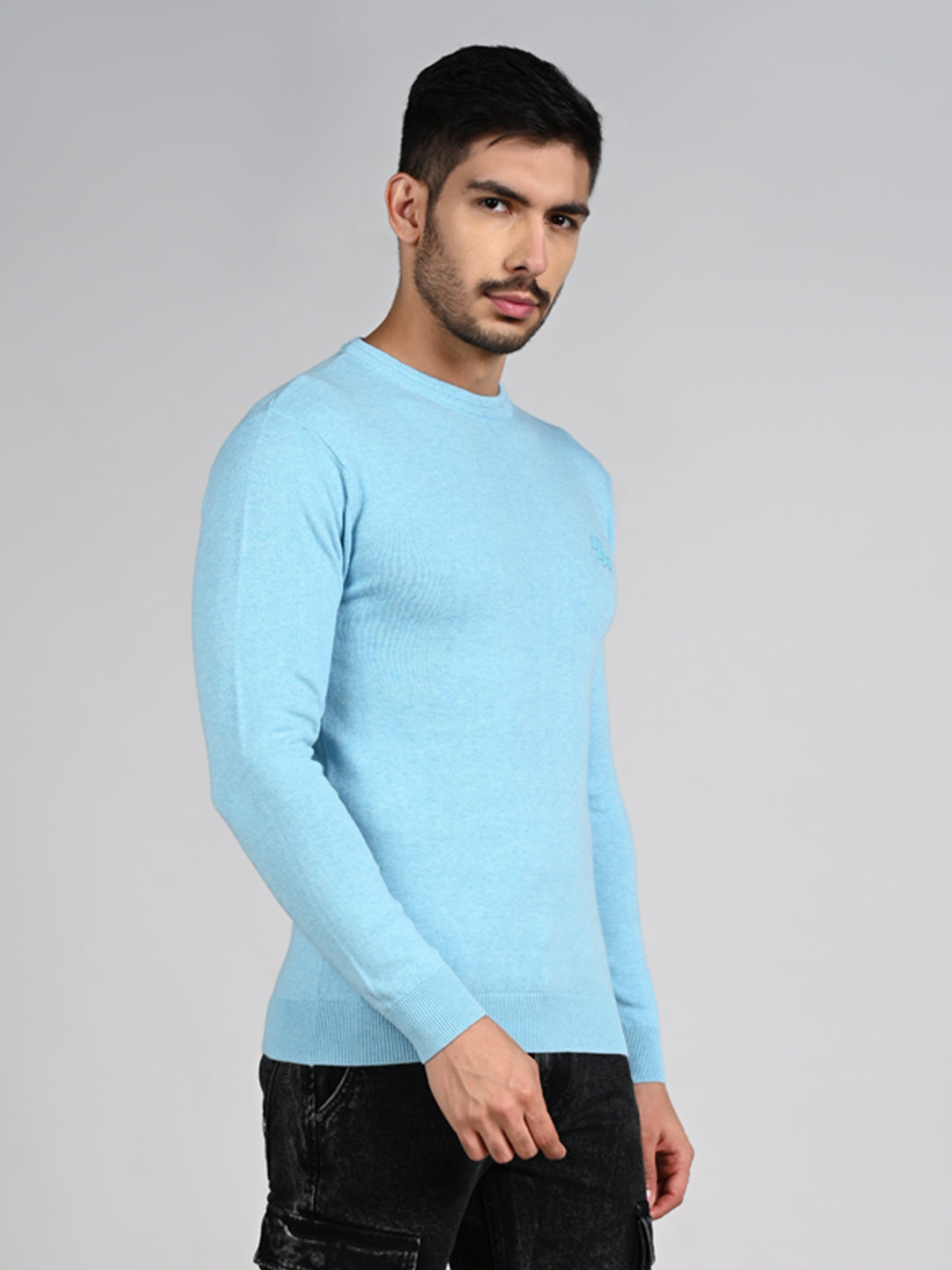 Killer Men Light Blue Flat Knits