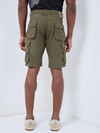Killer Men Olive Solid Shorts