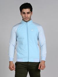 Killer Men High Neck Light Blue Sweat Shirts