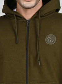 Killer Men Olive Hooded Sweat Shirts