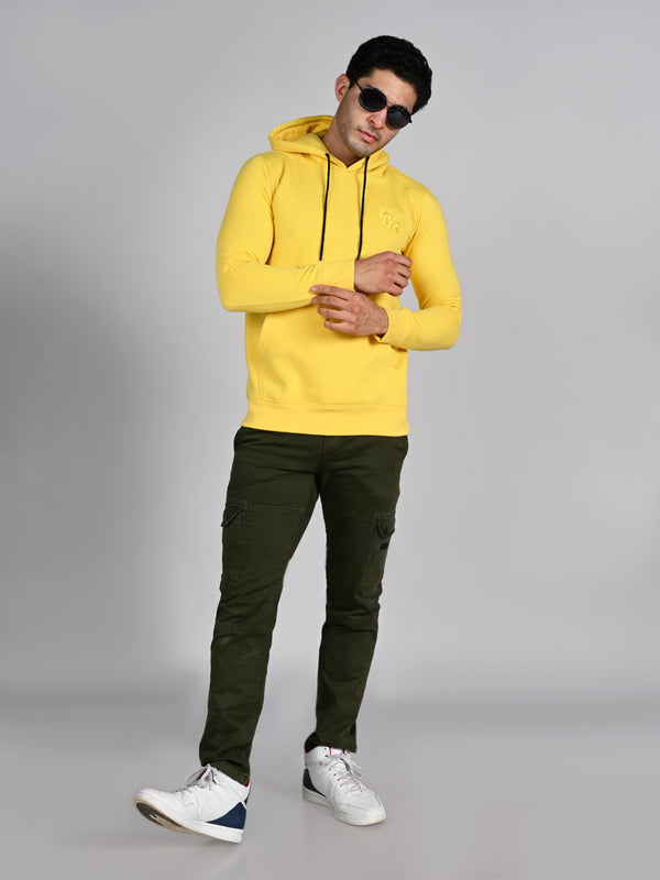 Killer Men Yellow Hooded Sweat Shirts
