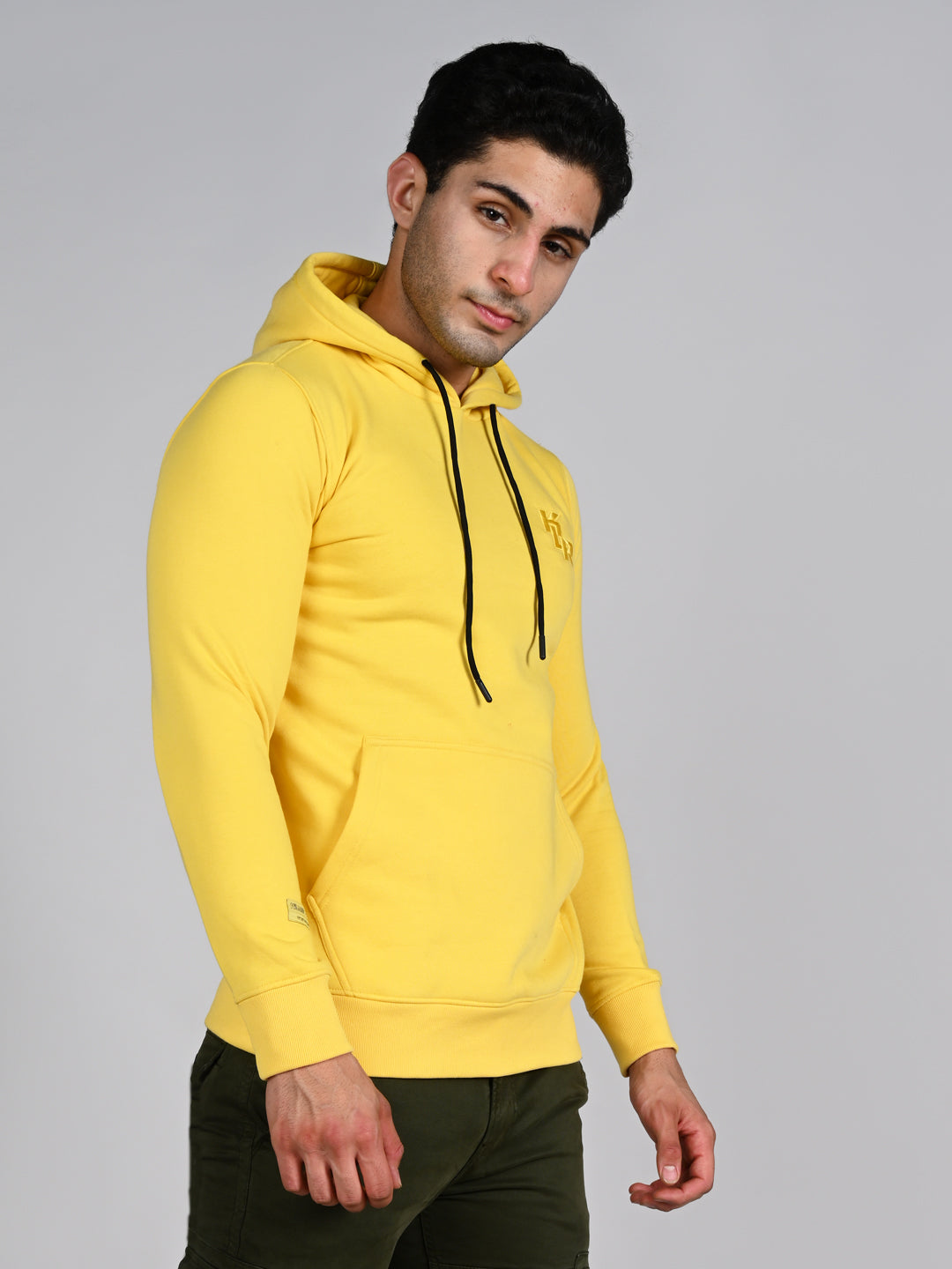 Killer Men Yellow Hooded Sweat Shirts