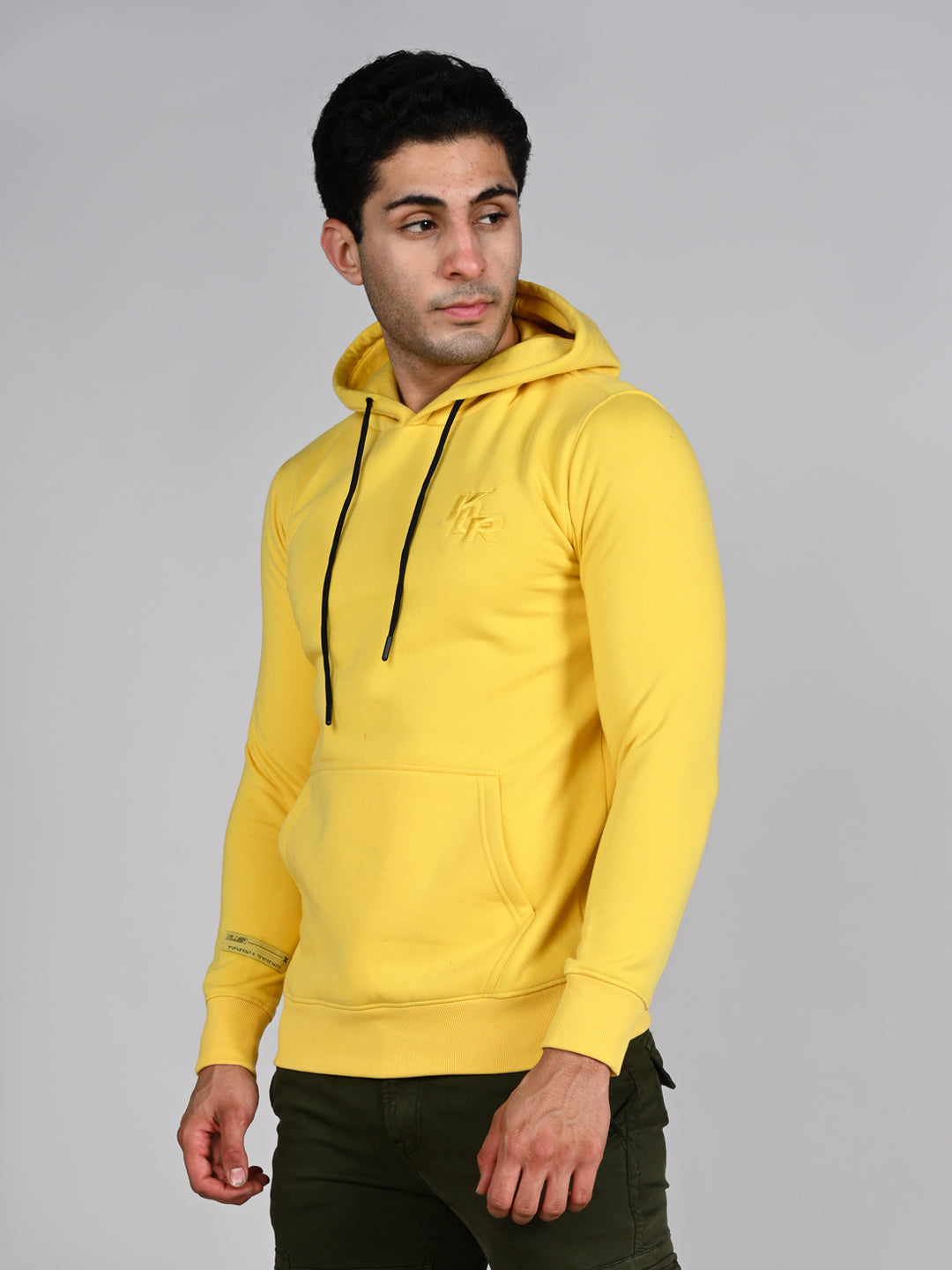 Killer Men Yellow Hooded Sweat Shirts