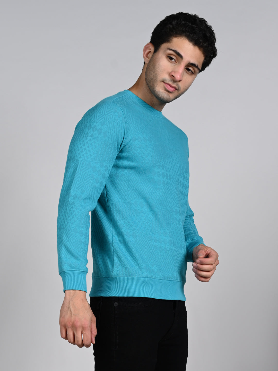 Killer Men Turquoise Blue Sweat Shirts