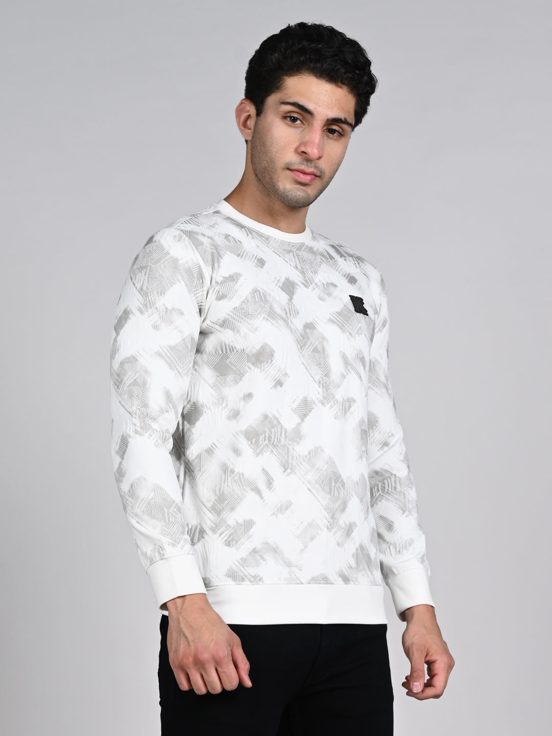 Killer Men White Printed Sweat Shirts