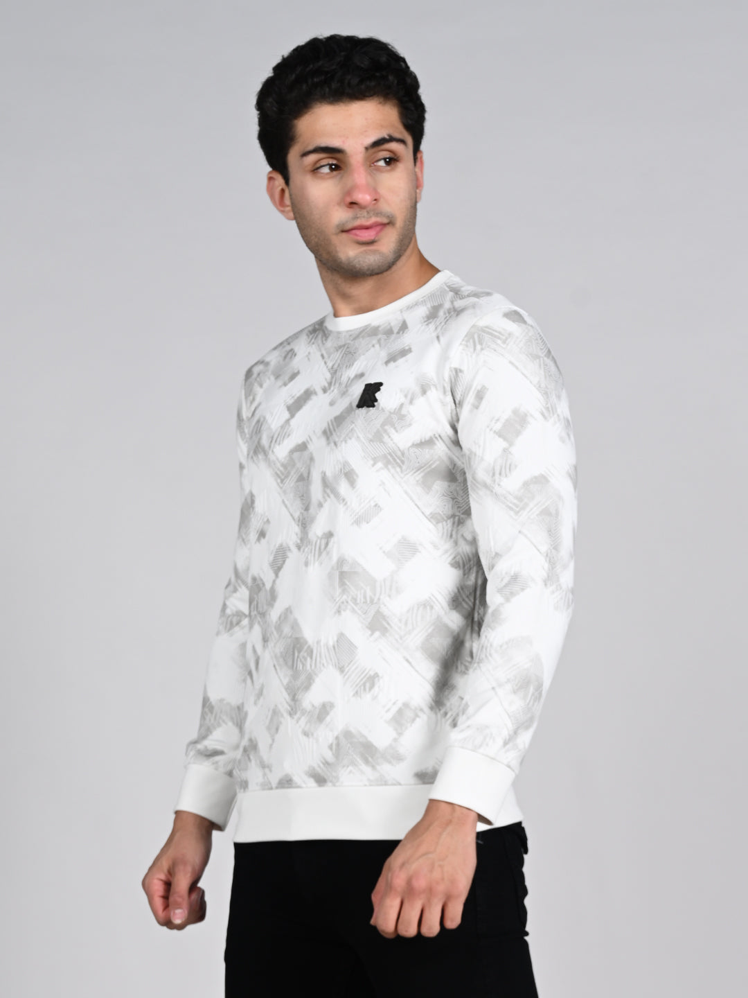 Killer Men White Printed Sweat Shirts