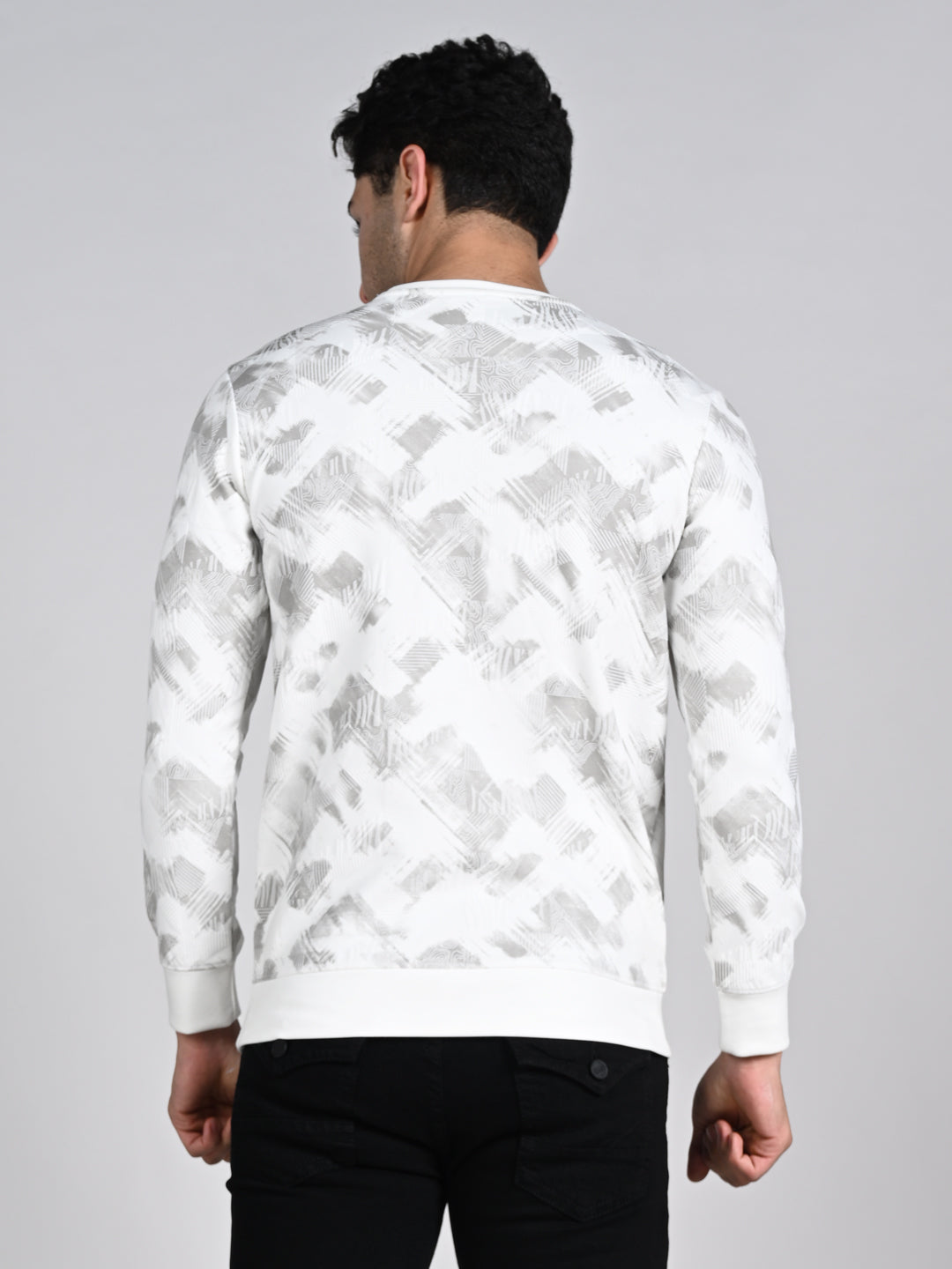 Killer Men White Printed Sweat Shirts