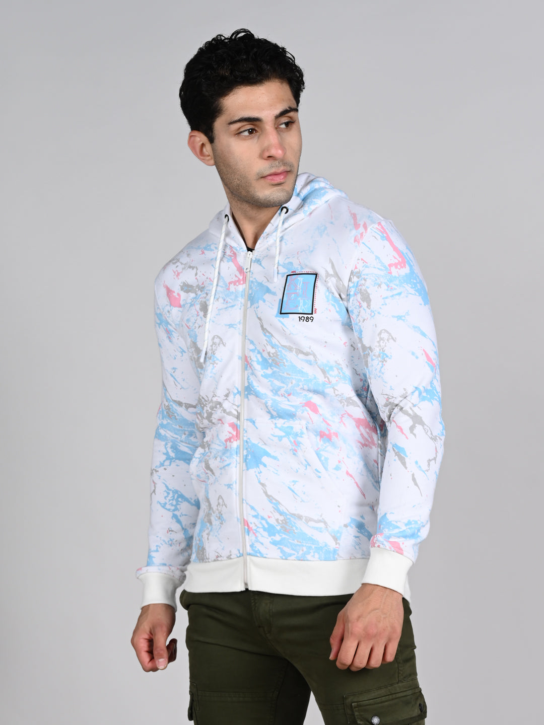 Killer Men White Hooded Sweat Shirts