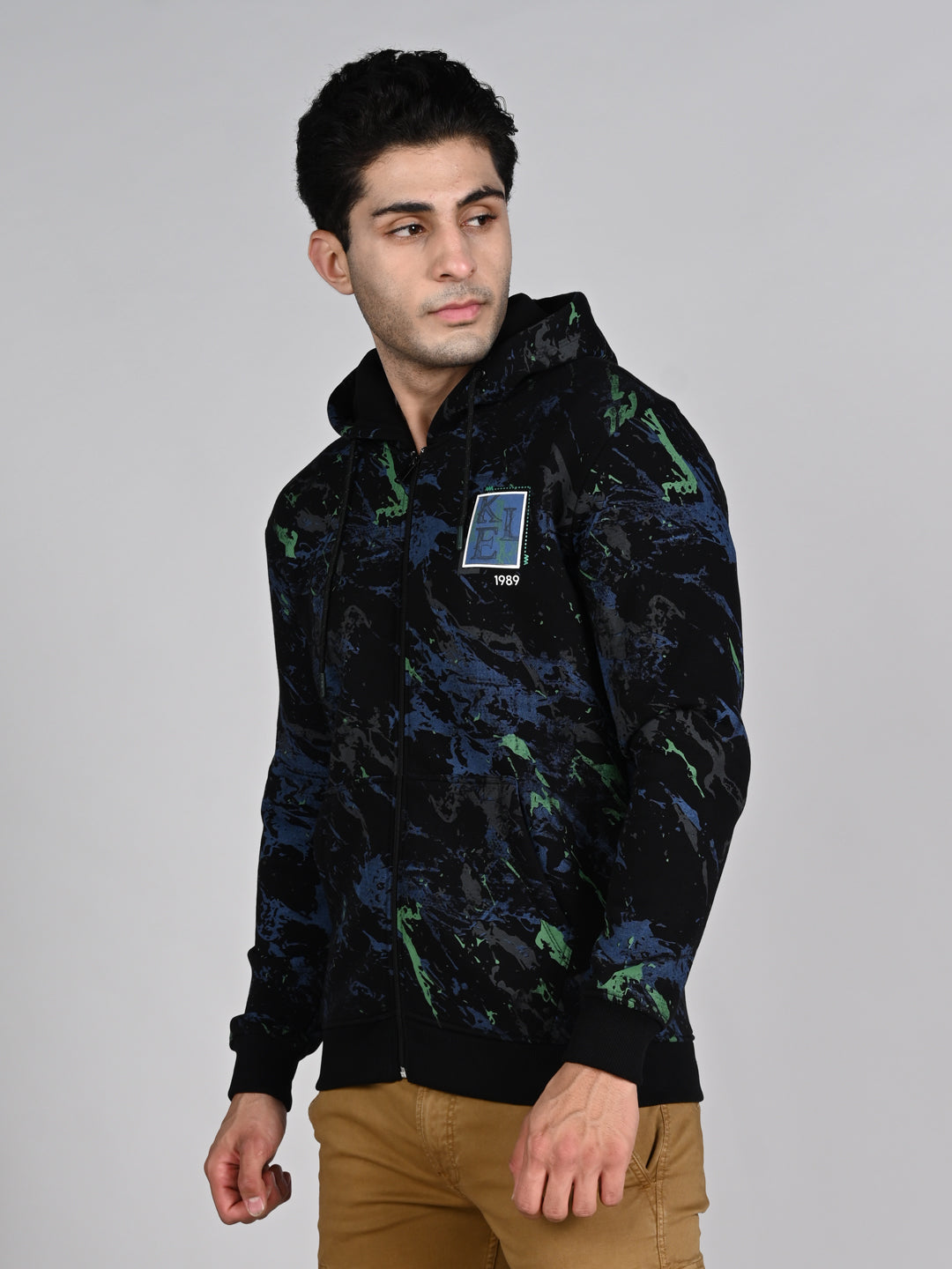 Killer Men Black Hooded Sweat Shirts