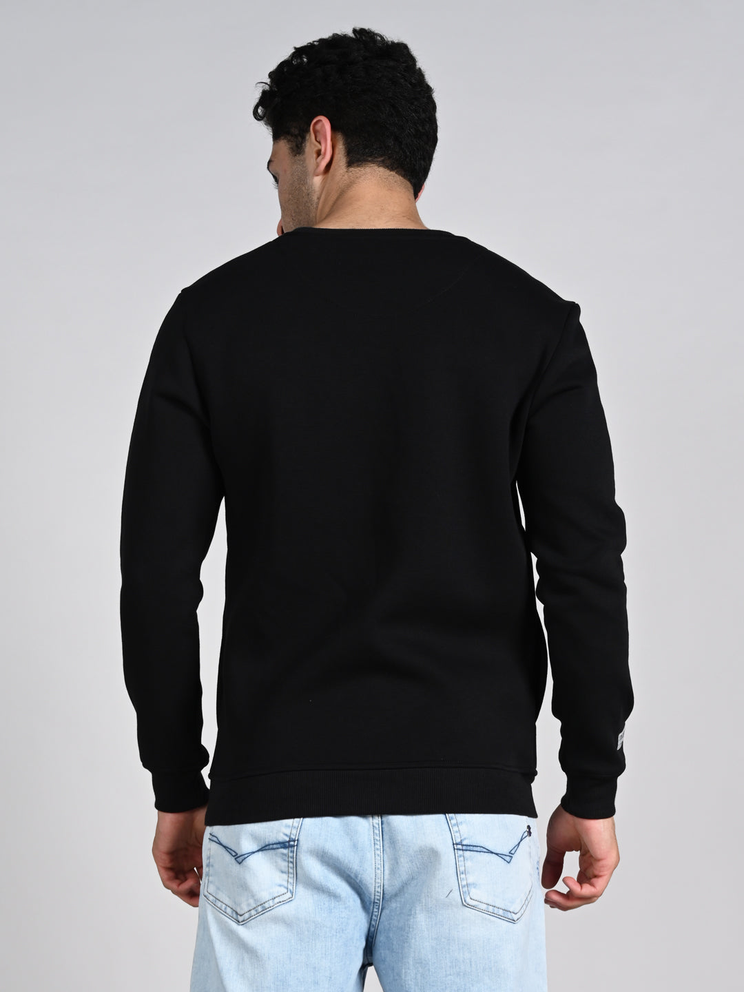 Killer Men Balck Printed Sweat Shirts