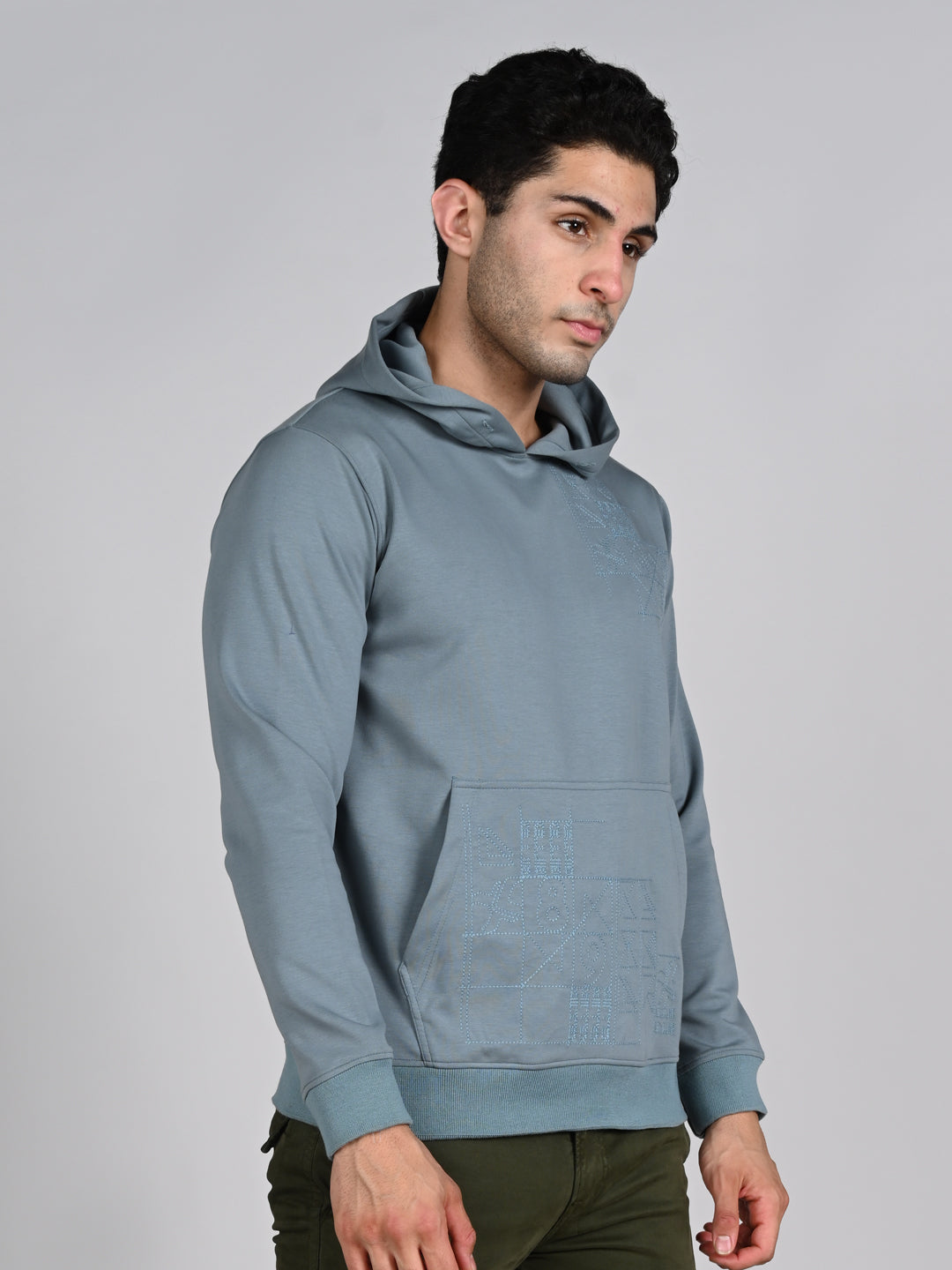Killer Men Blue Hooded Sweat Shirts