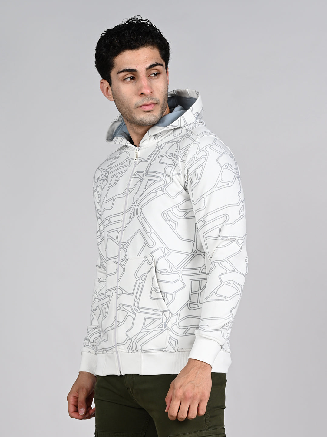 Killer Men White Hooded Sweat Shirts