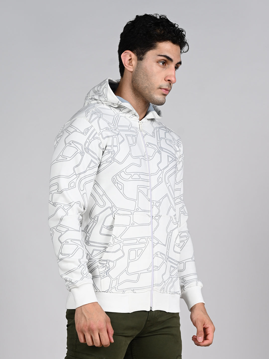 Killer Men White Hooded Sweat Shirts