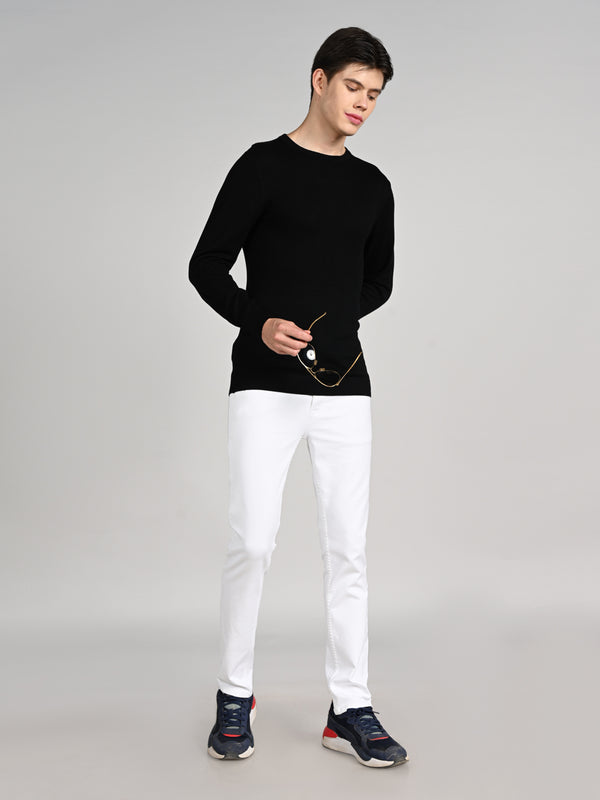 Killer Men Round Neck Balck Sweaters